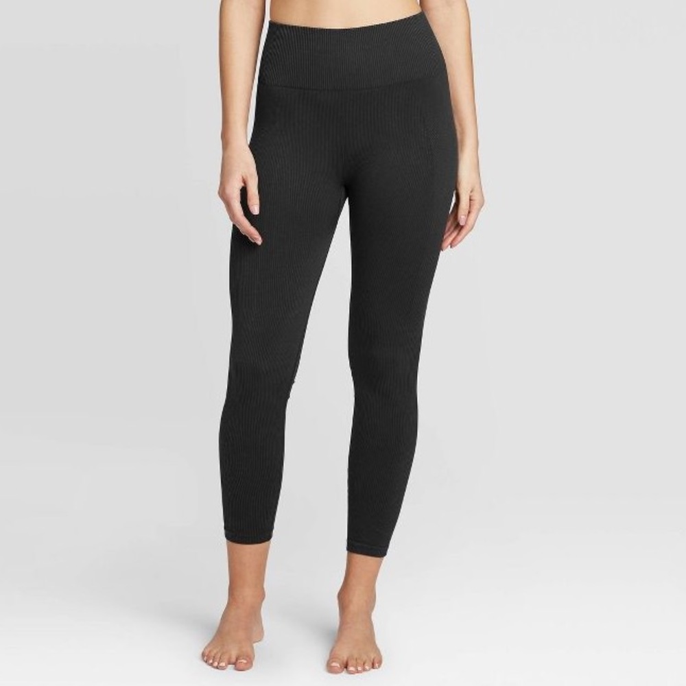 Rib knit leggings